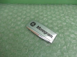 GE Monogram Refrigerator Badge Logo Name  ~ 2-3/8&quot; x 1&quot; - $484.45 MXN