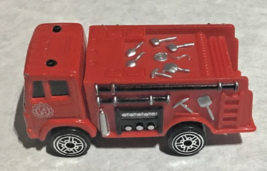 Moisto Fire Truck Rescue Engine Red Die Cast 1:64 - £5.44 GBP