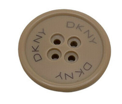 DKNY Plastic Tan Main Coat Replacement Button 1&quot; Donna Karan - £5.45 GBP