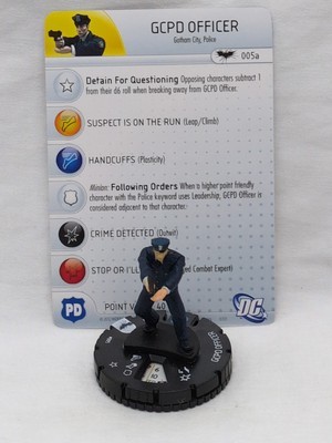 GCPD Officer Dark Knight Rises Movie Set Heroclix Figure #005 With Card - $8.90