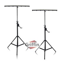 Crank Up Light Stands (2 Pack) Stage Lighting Truss System by GRIFFIN - Portable - £263.99 GBP