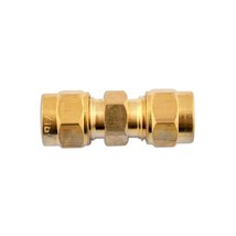 Connect 31179 1/4-inch Brass Straight Coupling (Pack of 10)  - £43.16 GBP