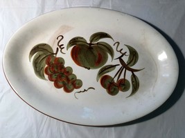 Stangl Pottery Orchard Song Oval Platter 15 x 10&quot; - £9.50 GBP
