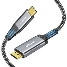 Usb C To Hdmi Cable 10Ft,4K@60Hz Type C To Hdmi 2.0 Hdr Cable For Macbook Pro/Ai - £22.77 GBP