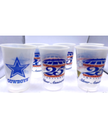 Vintage Dallas Cowboys 25th Anniversary Silver Solo Cups Set Lot 6 1971 ... - £29.37 GBP