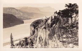 Crown Point Vista House Columbia River Oregon OR Real Photo Postcard RPPC  - £2.39 GBP