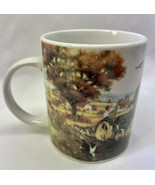 Vintage Gibson John Deere Early Farm Scene Coffee Mug Cup Nostalgic - $8.05 CAD