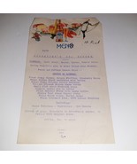 Vintage Menu 1950s Richelieu&#39;s 50¢ Dinner - Budweiser Menu Paper - £10.75 GBP