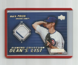 Mark Prior (Chicago Cubs) 2004 Upper Deck D EAN&#39;s List Diamond Collection Relic - £9.56 GBP