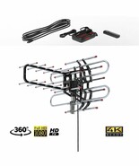 HDTV 1080P Outdoor Amplified Digital Antenna 360 Rotor HD TV UHF VHF FM ... - $40.99 CAD