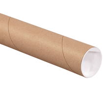 Mailing Tubes With Caps 3&quot; x 20&quot; Kraft Pack of 24 NEW - £61.64 GBP