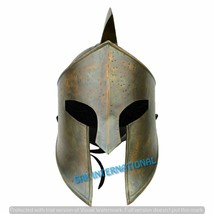 Brass Antique Armor Medieval Armor King Leonidas Greek Spartan 300 Roman Helmet - £63.87 GBP