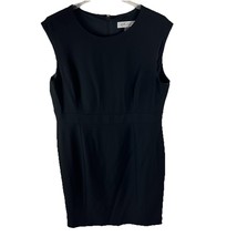 Kasper Women’s Black Sleeveless Sheath Dress Size 16 Lined Work Office C... - $571.83 MXN