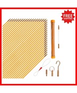 50FT Fiberglass Fish Tape Wire Pulling Tool Kit – High Visibility &amp; Vers... - $899.23 MXN