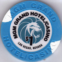 $1 MGM Grand Hotel Las Vegas Nevada Casino Chip - $4.95