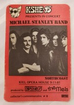 1981 Michael Stanley Band Vip Backstage Pass Northcoast Kiel Opera House Music - £15.67 GBP