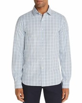 The Men&#39;s Store  Bi-Color Plaid Classic Fit Shirt Slate Blue-L - £19.59 GBP