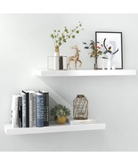 Inhabit Union White Floating Shelves For Wall-24In Wall Mounted Display ... - €44,32 EUR