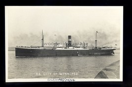 bf198 - Ellerman Cargo Ship - City of Winnipeg , built 1910 - postcard Feilden - £2.99 GBP