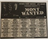 Most Wanted Vintage Movie Print Ad Jon Voight Keenen Ivory Wayans TPA10 - £4.74 GBP