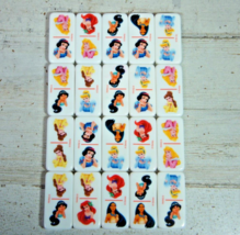 Lot of 20 Classic Disney Princess Dominoes Tiles Ariel Bell Snow Others 1.5" - $4.55