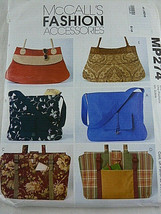 MCCALLS MP 274 Fashion Accessories Hand Bags Purses UNCUTFactory folded - $9.89