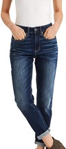 American Eagle Womens 1341413 Hi-Rise Tomgirl Jeans, DF Dark Blue, 6 Reg... - $29.65