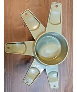 Tupperware Measuring Cups Set of 5 Olive Green 761 762 763 764 765 1/3rd... - $42.84 CAD