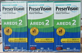 NEW 24 Pack Bausch + Lomb PreserVision® AREDS 2 Formula Vitamin &amp; Mineral Gels - £79.83 GBP