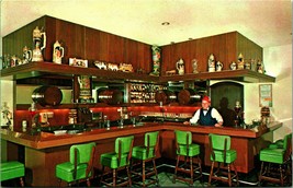 Frankenmuth Inn Bar Interior Bartender Bridge Michigan MI Chrome Postcard Unused - £2.92 GBP