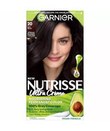 Garnier Hair Color Nutrisse Ultra Creme, Permanent Hair Color 20 Soft Black - $190.46 MXN