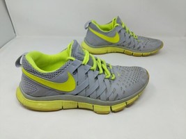 Nike Free Trainer Sneakers Wolf Grey Volt Green 579809-012 US Men’s Size 7 - £23.73 GBP