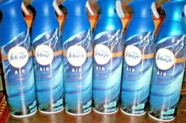 (6) FEBREZE Air Room Freshener Sprays OCEAN 8.8 Oz each Spray Bottle - £29.79 GBP