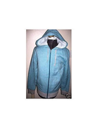 MEN&#39;S GUY&#39;S KIRRA HOODIE FLEECE SWEATSHIRT ZIP-UP JACKET TURQUOISE BLUE ... - $848.61 MXN
