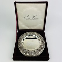 Silver Treasures by GODINGER Silver Plated Coasters Set In Red Velvet Case New - £7.82 GBP