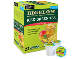 Bigelow Tropical Iced Green Tea 22 to 132  Count Keurig K cups Pick Any ... - £20.35 GBP+