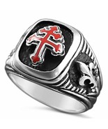 Cross of Lorraine Special forces ring   Artisan made Sterling Silver - €77,80 EUR