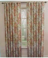 Waverly Spring Bling Vapor Back Tab Panel Floral Design 52&quot; X 84&quot; Cotton... - $27.72