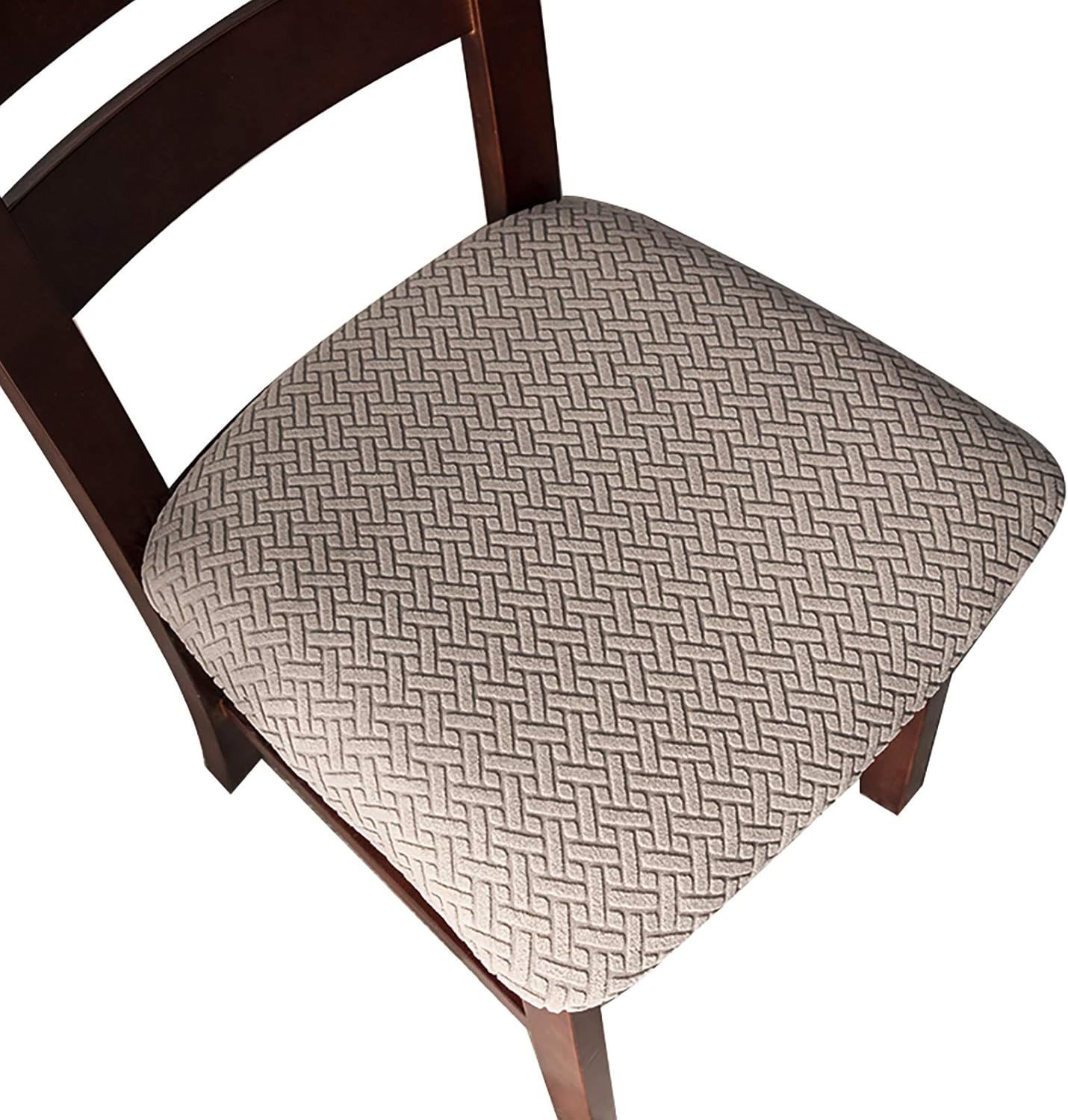 Genina Seat Covers For Dining Room Chair Seat Slipcovers Kitchen, Taupe,... - $39.92