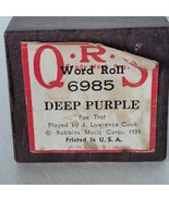 Player Piano Roll QRS 6985 Deep Purple Fox Trot  Vintage Music Q.R.S. Wo... - $8.91