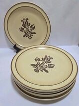 Set of 7 Pfaltzgraff Village Dinner Plates 10 1/4" USA Made Brown BONUS ... - $28.50