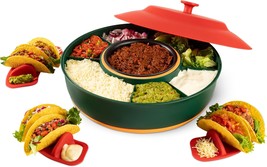 Taco Tuesday Kit - Taco Bar Serving Set For A Party - 30Oz Heated Pot, 4... - $50.96