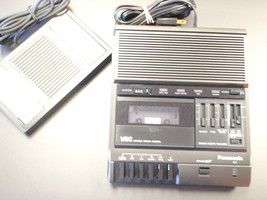 Panasonic RR830 standard cassette transcriber with foot pedal &amp; warranty - £158.49 GBP