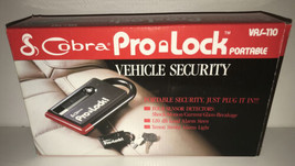 COBRA PRO LOCK PORTABLE VEHICLE SECURITY VAS-110 Just Plug It In 4 Senso... - $37.24