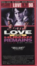 LOVE and HUMAN REMAINS (vhs) confused sexually urbanites, active serial killer - £7.08 GBP