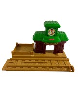 Vintage Mattel Toots the Train Replacement Clock Station w Track Part Plastic - £11.87 GBP