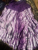 FORBIDDEN Poppin Purple Bohemian Tye Dyed Embroidered Dress   Size M/L - $14.85