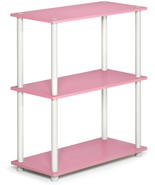 Small End Table Furniture Side Accent Bedside Nightstand Rack White Pink... - £30.36 GBP