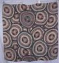 Echo Gray Red Ivory Brown Black Op Art Scarf 36 inch square - $22.05