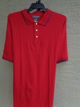 NWT MENS SADDLEBRED 3XL S/S TEXTURED TONAL STRIPED JERSEY KNIT POLO SHIR... - £14.73 GBP
